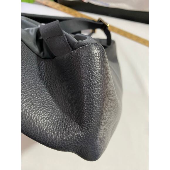 Coach Pebbled Leather Backpack – Dark Navy/Gray Authentic Designer Bag - Picture 4 of 14